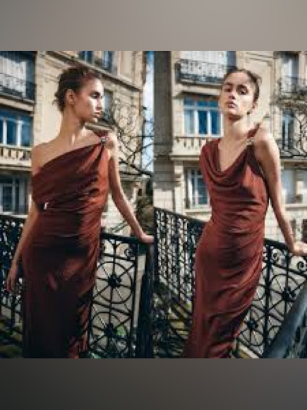 Zara brown dress